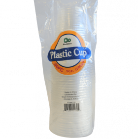 DOWIN PLASTIC CUP 9OZ 30CT 48/CS CLEAR-2232